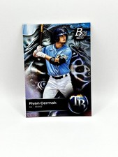 2023 Bowman Platinum Ryan Cermak Ice Tampa Bay Devil Rays Prospect #top-74