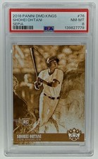 2018 Panini Diamond Kings Shohei Ohtani Sepia #76 RC Angels PSA 8