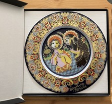 Rosenthal Weihnachtsteller 1982 von Björn Wiinblad OVP Unbenutzt TOP