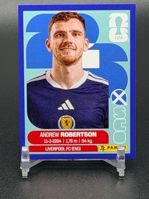 Andrew Robertson SCO 6 2026 Panini FIFA World Cup Sticker BLUE US Edition