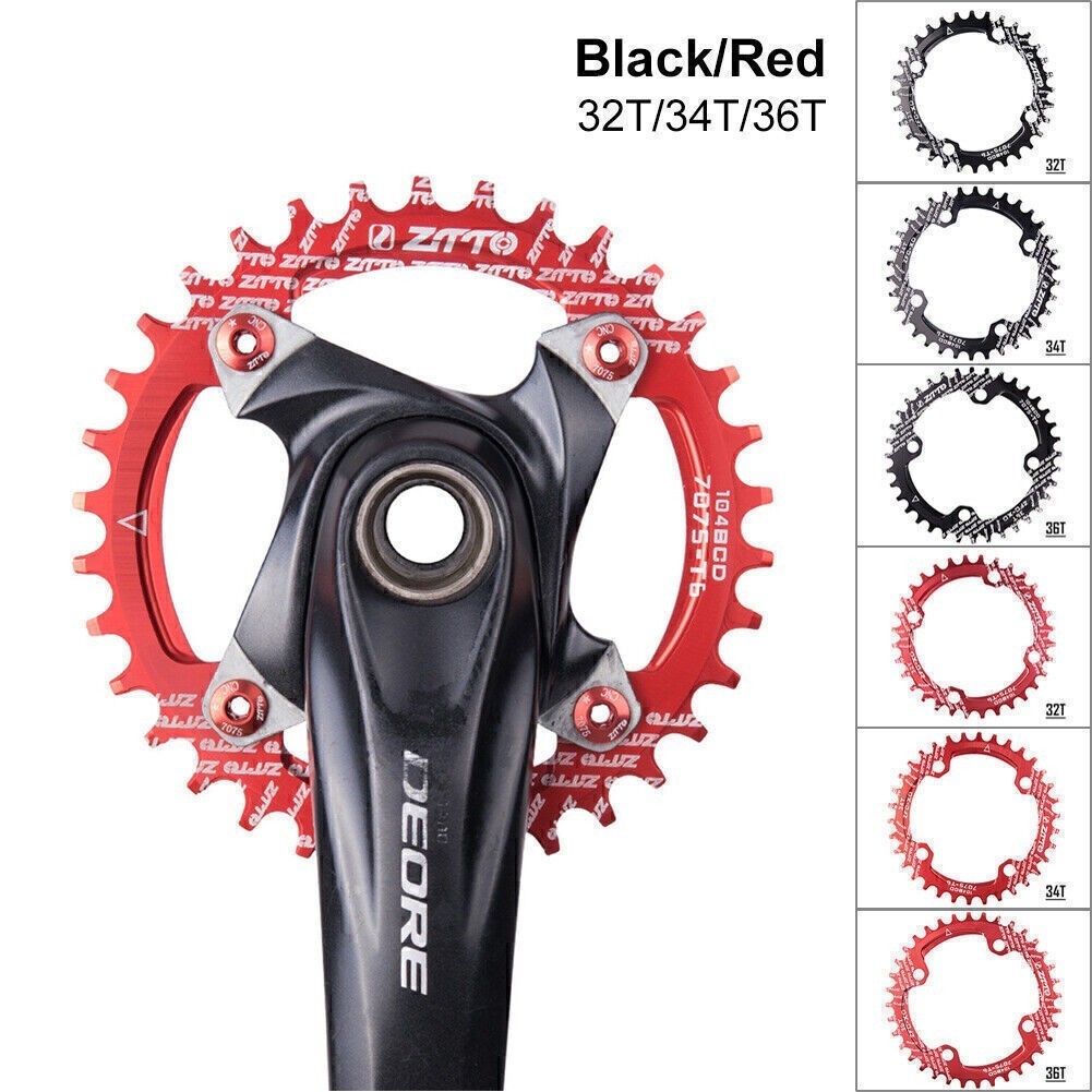 BCD104 Bicycle Chainring 32T/34T/36T Bike Chainwheel Bike Circle Crankset Plate