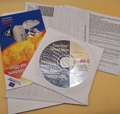 APC Power Chute Battery Backup Back-UPS Personal Edition Software CD Windows/Mac