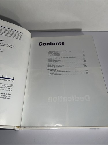 The Good Sam Club’s Lifetime Member Directory 2000 Commemorative Edition Rare - Picture 5 of 9