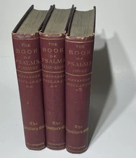 1894 Expositors Bible Psalms Volume I - 3 By Alexander Maclaren Psalms