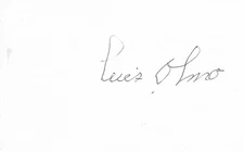 SIGNED 3x5 INDEX CARD OF LUIS OLMO (DECEASED 2017)! GREAT AUTOGRAPH!