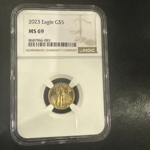 2023 $5 American Gold Eagle 1/10 oz NGC MS69 Gold Coin
