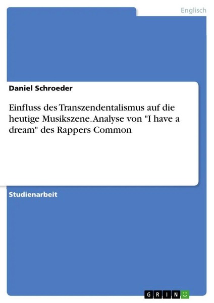 Daniel Schroeder | Einfluss Des Transzendentalismus Auf Die Heutige...-image