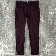 Athleta Size S Stretch Pull On Legging Purple Casual Pockets Pants