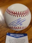Yankees Gleyber Torres Autographed Baseball Tigers Beckett COA