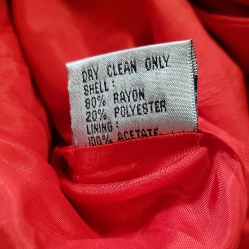 Chaqueta Blazer Roja De Colección John Meyer Para Mujer Talla 10 Carrera Negocios Informal Elegante - Imagen 6 de 6
