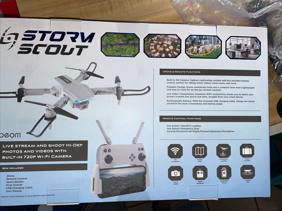 Beam Storm Scout Compact & Foldable Hovering Video Drone - Image 2 of 3