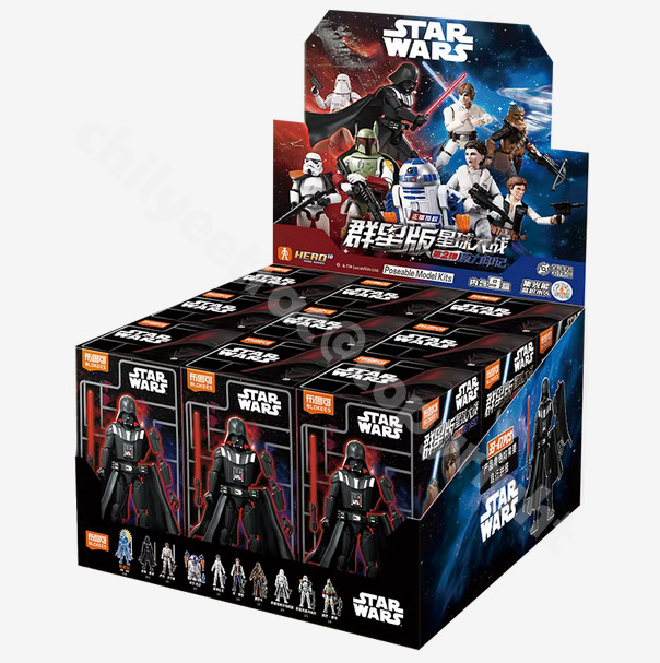Blokees STAR WARS Galaxy VER.2nd Blindboxes Poseable Model Kit Assembly Figure