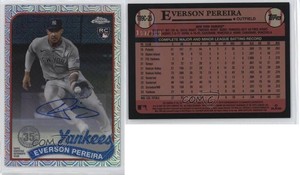 2024 Series 1 1989 Topps Chrome Silver Pack /199 Everson Pereira Rookie Auto RC