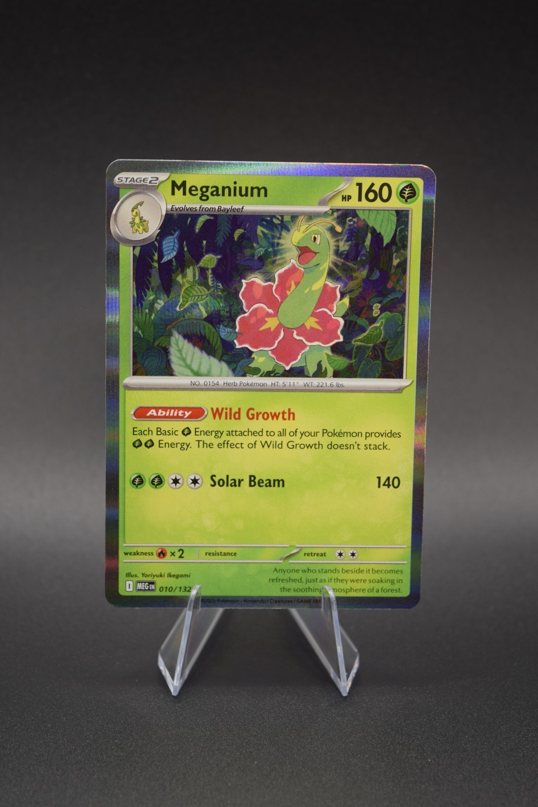 Pokémon TCG Meganium Rare Holo Mega Evolution 010/132 10 NM