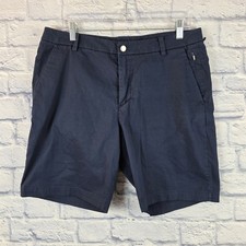 Lululemon Commission Shorts Men Mach Blue Golf Slim Chino 9" Bottoms Size 34