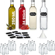 24 Bottiglie Di Vetro Vuote 250Ml Bottiglia Di Succo Di Liquore MAR Oi Birra Vin