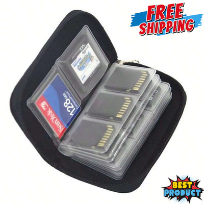 Memory Card Storage Bag 22 Slots SD Cards Organiser Pouch Card Carrying Case