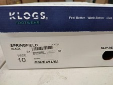 Klogs Womens Footwear Springfield Black Clogs Shoes Polyurethane New Size 10