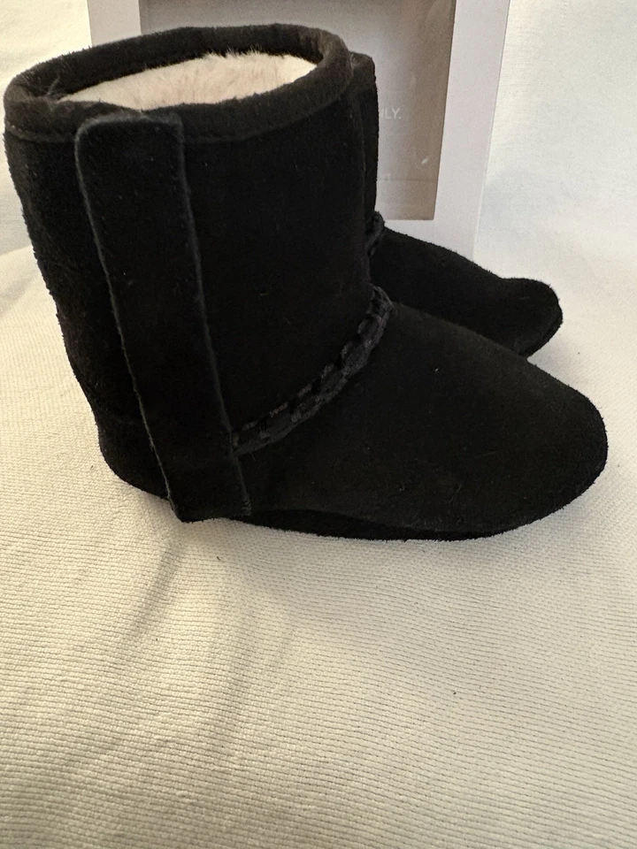 NUEVO ROBEEZ Tyler Botas de Gamuza Negras 12-18 Meses Botas Robeez Negro Gamuza 12-18 Foto 3 de 4