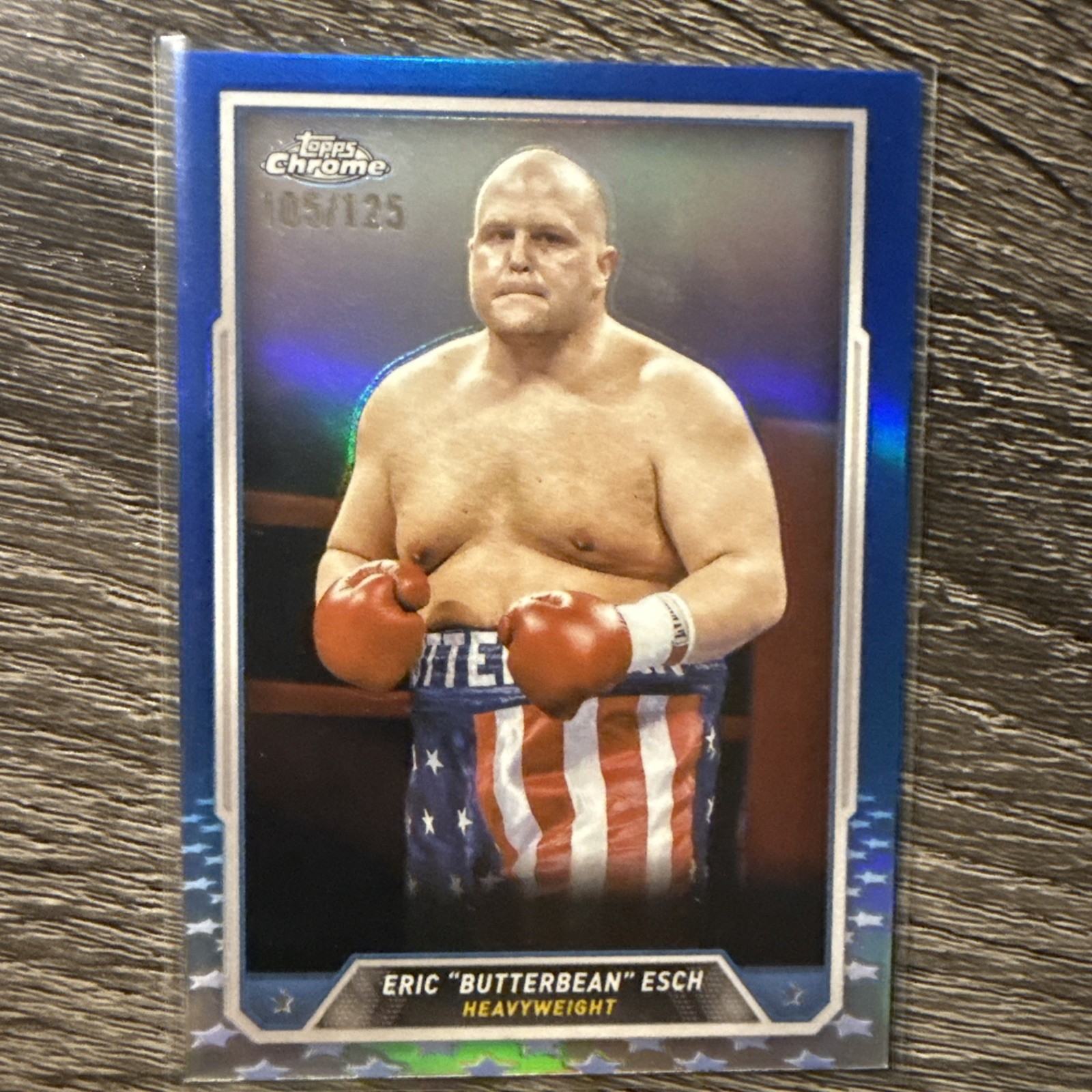 Eric "Butterbean" Esch 2024 Topps Chrome Boxing #36 Blue Refractor /125