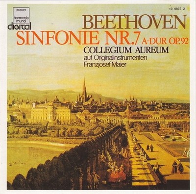BEETHOVEN | SYMPHONY NO. 7 | COLLEGIUM AUREUM | CD HARMONIA MUNDI - JAPAN 1982
