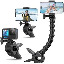 Gooseneck Phone Holder Clamp Clip Mount Cell Phone Stand for Desk Pole Table ...