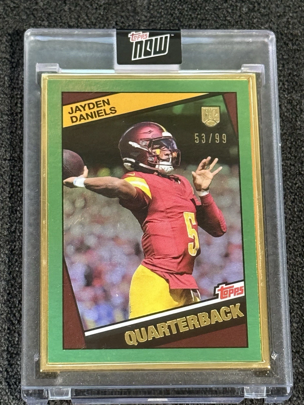Jayden Daniels Topps Now Rookie Campaign #9 Gold