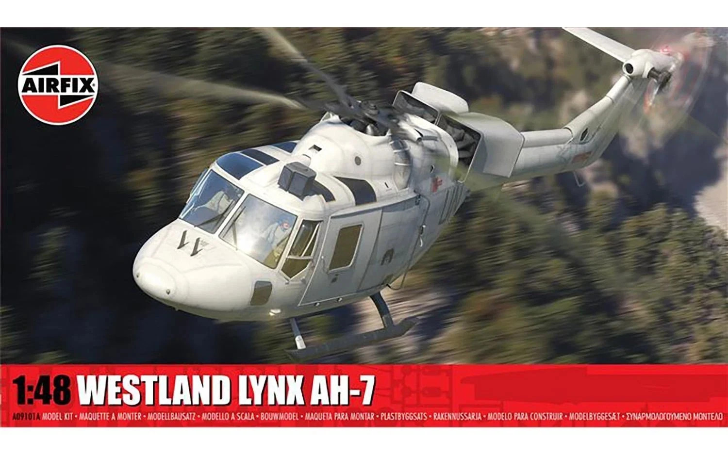 Airfix Westland Lynx AH-7. 1-48 Scale, Plastic Model Helicopter Kit.