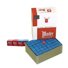 Master Pool Cue chalk for Billiards and Snooker Blue 12 Dozen
