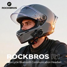 ROCKBROS Motorcycle Helmet Bluetooth Headset Speakers Waterproof Wireless NEW