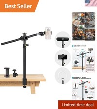High-Quality C-Clamp Camera Desk Mount Stand with 360 Rotation - Easy Setup