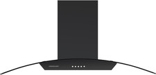 CGL900BK/A Cooker Hood Chimney Kitchen Extractor Fan 90Cm, Recirculating & Ducti