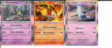 Lot 3 cartes Pokémon FR Holo Ho-Oh Latios Desséliande Near