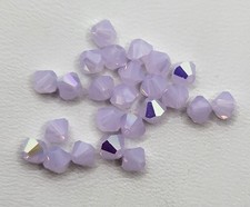 24pc Swarovski Crystal Violet Opal AB 4mm Bicone Beads; LAST THREE
