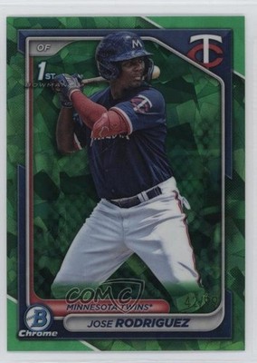 2024 Bowman Sapphire Chrome Prospects Green 42/99 Jose Rodriguez #BCP-71 v9t