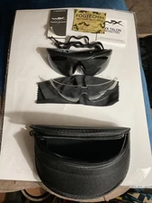 USGI Wiley X , Wx Talon Advanced Sunglasses Black complete set