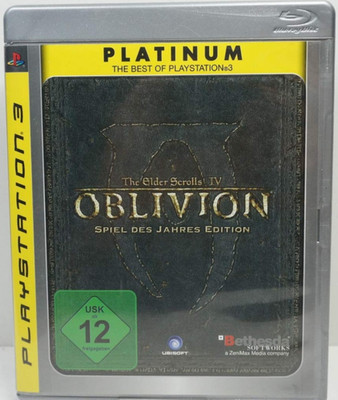    Elder Scrolls IV: Oblivion, German Platinum, Complete w/Map (PS3)