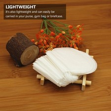 100 Pcs Disposable Drawstring Tea Bags White Round Filter Paper Bags for Tea 0.08 per strip