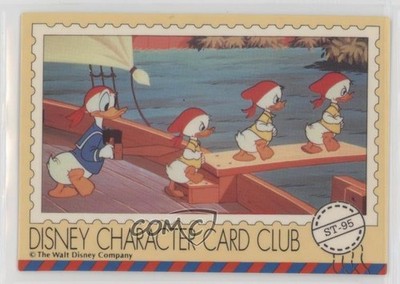 1995 Amada Disney Character Card Club Donald Duck Huey Dewey Louie #ST-95 2rz