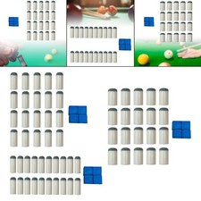 20x Slip on Pool Cue Tips Pool Cue Stick Tips Lightweight Portable Easy