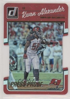 2016 Donruss Press Proof Gold Die-Cut 4/25 Kwon Alexander #280 pn1