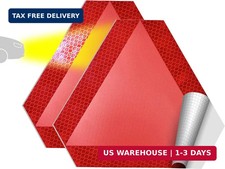 Slow Moving Vehicle Sign 2 Pack 7" x 8" Diamond Grade Reflective Slow Moving Veh
