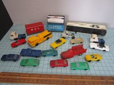 Vintage Lot 1/87 HO Scale Cars Trucks Containers Etc For Train layout