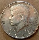 1964  Kennedy Half Dollar Beautiful coin 90% Silver