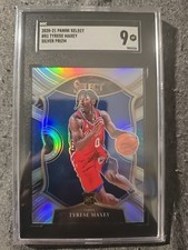 2020-21 Panini Select - Concourse Tyrese Maxey #81 Silver Prizm (RC)