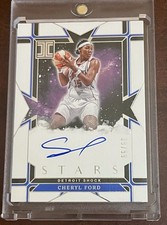 2025 Panini Impeccable WNBA Cheryl Ford STARS AUTO /99 Detroit Shock