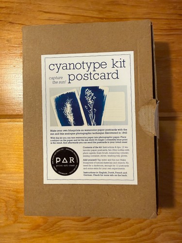 PAR Cyanotype Kit Postcard Set – Sun Print Photography Kit Complete in Box