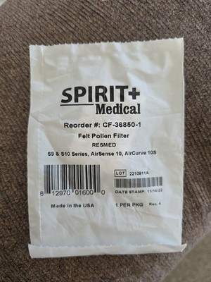 ~Spirit Medical~Resmed S9 & S10 AirSense 10 Aircurve 10s CPAP Filters 