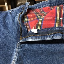 Men’s Flannel Lined Jeans LLBean Made In USA 36x32
