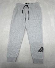 Adidas Essentials French Terry Tapered Cuff Logo Pants Woman  s Size L Stretch